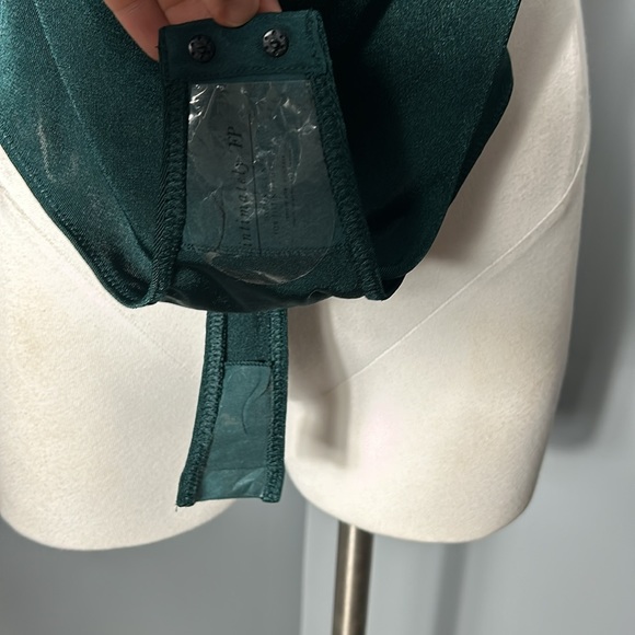 Free People Cowls in the Club bodysuit Pine Green Stretchy- NWT size M - Picture 8 of 12